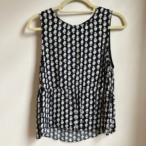 Madewell Peplum Sleeveless Top
